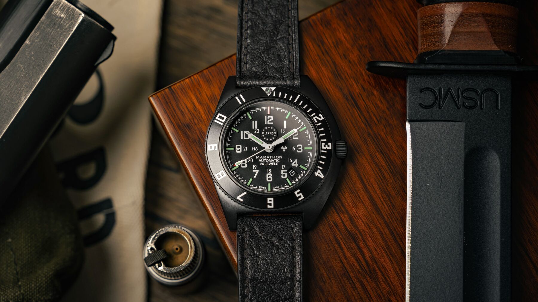 Marathon US 250 Anthracite Steel Navigator Watch with Date Automatic Marathon US 250 Anthracite Steel Navigator Watch with Date Automatic