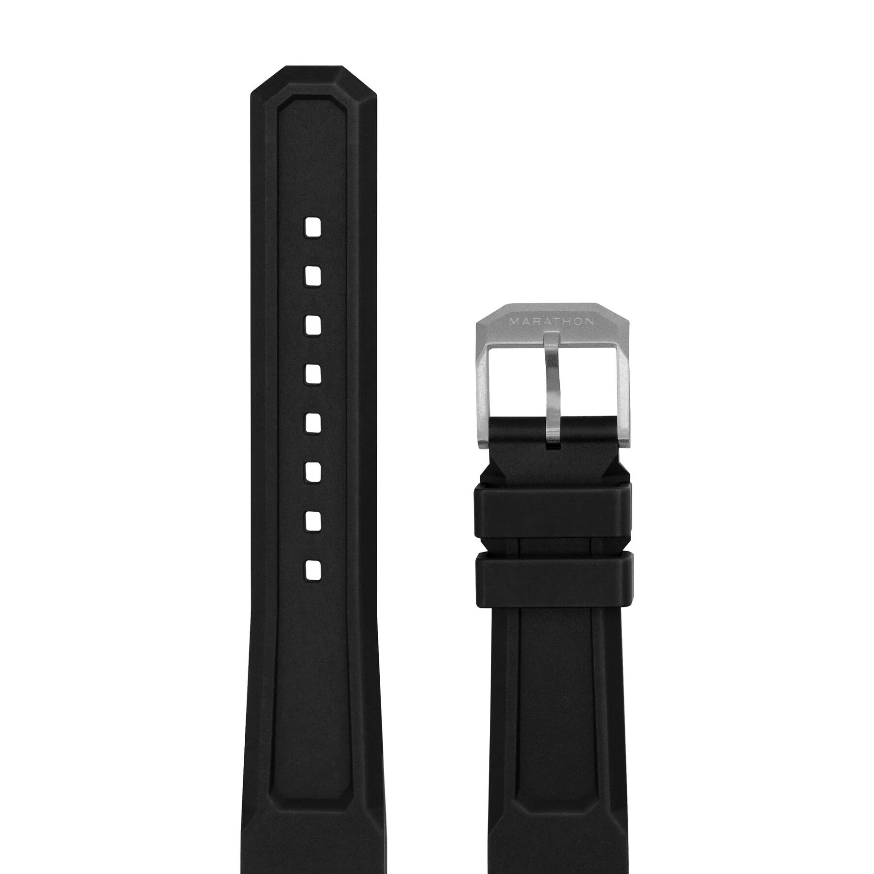 Marathon 3-Piece V2 Parkerized Rubber Dive Watch Strap