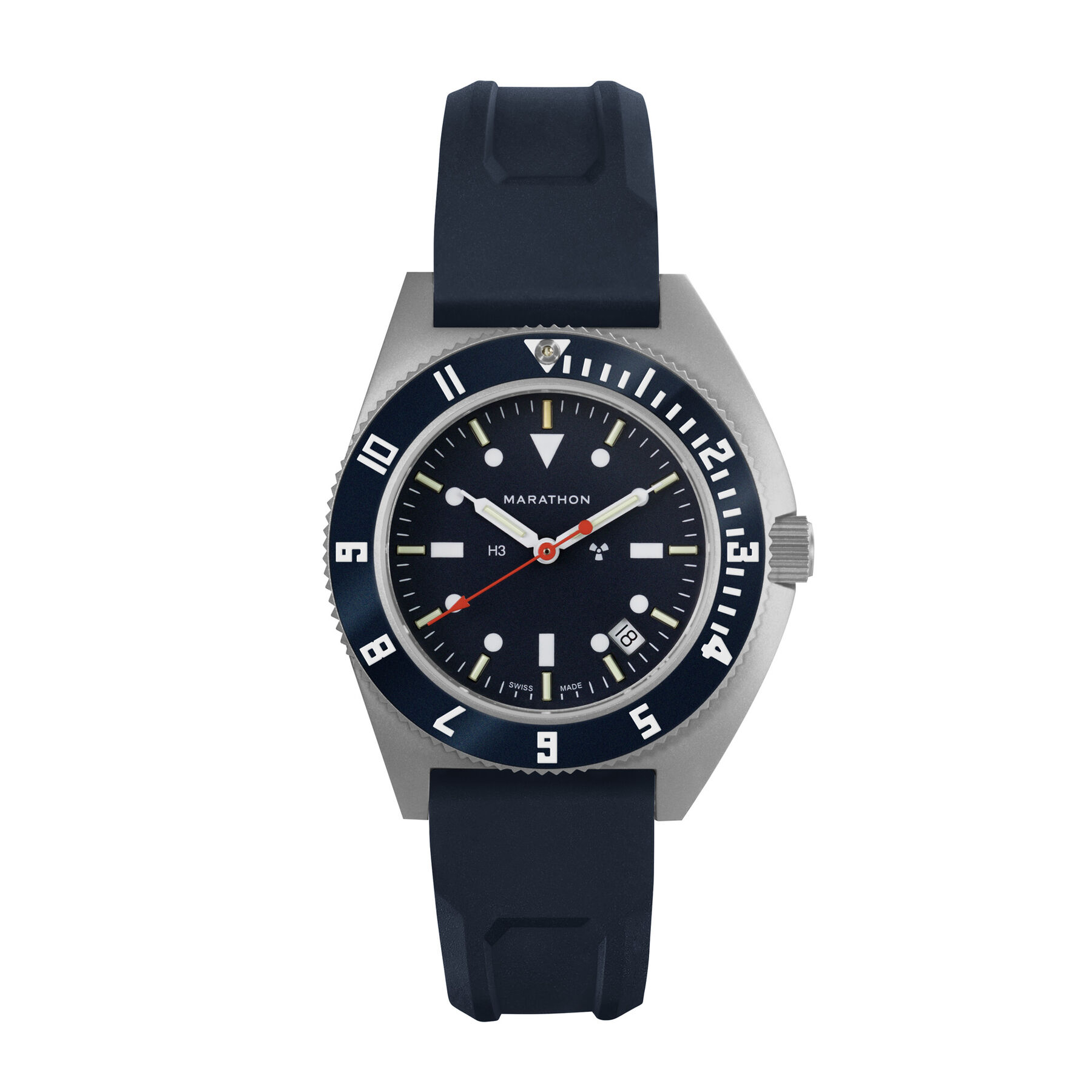 Marathon Blue Yonder Steel Navigator Watch with Date