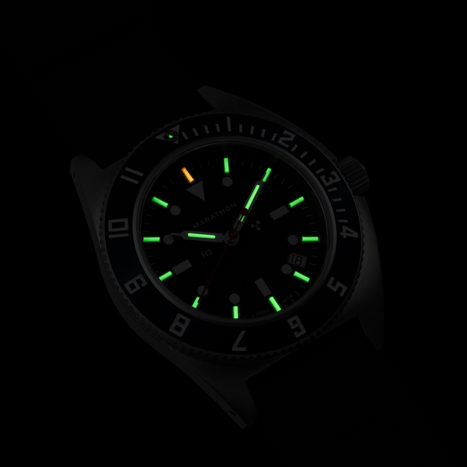 Marathon Blue Yonder Steel Navigator Watch with Date